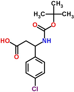 Boc-3-amino-3-(4'-chlorophenyl)propionic acid cas  284493-65-8